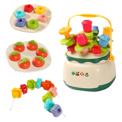 Nixiara Formsortierspielzeug, Stapelblöcke - Blumen-Bauspielzeug-Set für Kinder, Puzzle - Lernaktivitäten im Vorschulalter, Lern- und Bildungsspielzeug, Feinmotorikspielzeug für und Mädchen von Nixiara