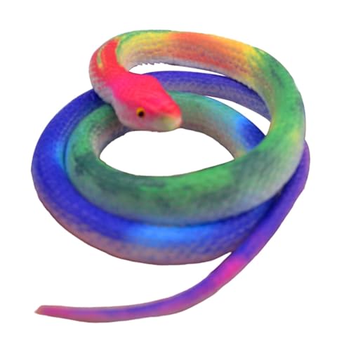 Nixiara Gummischlange, Fake Snake,Schlangenstreich, Um Vögel Fernzuhalten - 70 cm Realistische Schlange, Gefälschtes Schlangenspielzeug, Halloween-Partygeschenke Für Garten-Requisiten, Um Vögel, von Nixiara