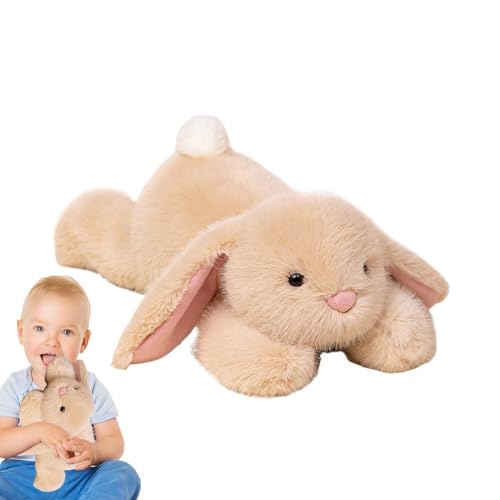 Nixiara Liegen Kaninchenplüsch, plüschliegender Kaninchen | Gefüllter Hugble Bunny Rabbit Plüsch mit Floppy Ohren | Kuschelige Tiere, geschätzte Kameradschaft mit realistischem Look für Schlafzimmer von Nixiara