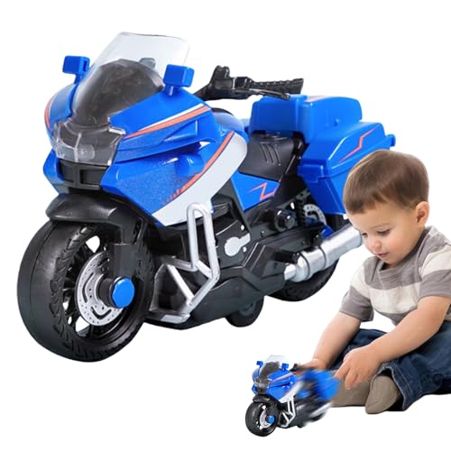 Nixiara Motorrad Spielzeug, Motorbike Modell mit Licht und Sound, Reibungsangetriebenes Motorrad Für Kinder Kleinkinder, Zuhause Tisch Nachttisch Nixiara Motorrad Spielzeug, Motorbike Modell mit Licht und Sound, Reibungsangetriebenes Motorrad Für Kinder Kleinkinder, Zuhause Tisch Nachttisch von Nixiara
