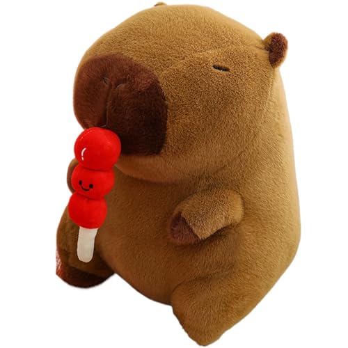 Nixiara Plüsch-Capybara-Spielzeug, Capybara-Plüschtiere | Kandiertes Haws Capybara-Gefülltes Kissen,Weiches, kuscheliges Kinderschlafkissen mit süßem Tiermotiv für Sofa, Couch, Bett von Nixiara