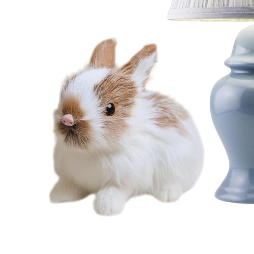 Nixiara Simulation - Realistische Plüsch Kaninchen Miniaturen | Kleines Simulation Kuscheltier | Für Ostern Party Baby Deko Feengarten Miniaturlandschaft Schreibtisch Nachttisch Kamin Nixiara Simulation - Realistische Plüsch Kaninchen Miniaturen | Kleines Simulation Kuscheltier | Für Ostern Party Baby Deko Feengarten Miniaturlandschaft Schreibtisch Nachttisch Kamin von Nixiara