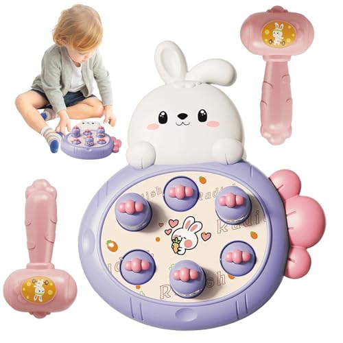 Nixiara --Spiel für Kinder | Niedliches Rabbit Whack Mole Game Pounding Toy - Interaktives Lernspielzeug mit 2 Hämmern, Hasenspielzeug für/Mädchen ab 3 Jahren als Geburtstagsgeschenk Nixiara --Spiel für Kinder | Niedliches Rabbit Whack Mole Game Pounding Toy - Interaktives Lernspielzeug mit 2 Hämmern, Hasenspielzeug für/Mädchen ab 3 Jahren als Geburtstagsgeschenk von Nixiara