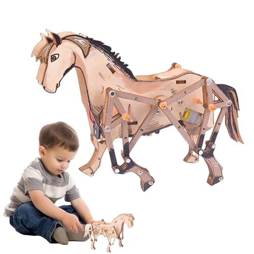 Nixiara Tier-Bausteine, interaktives Bausteinspiel, Spielzeug zum Zusammenbauen aus Holz, Pferdeform, Schreibtischdekoration für und Mädchen Nixiara Tier-Bausteine, interaktives Bausteinspiel, Spielzeug zum Zusammenbauen aus Holz, Pferdeform, Schreibtischdekoration für und Mädchen von Nixiara