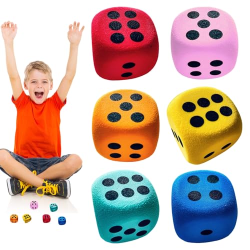 Nixiara Würfel aus Schaumstoff | 6 weiche Schwammwürfel 4 cm | sichere abgerundete Kanten für ab 3 Jahren – Lernspiel für Klasse/Haus/Camping/Reise – Spielzeug für und Mädchen Nixiara Würfel aus Schaumstoff | 6 weiche Schwammwürfel 4 cm | sichere abgerundete Kanten für ab 3 Jahren – Lernspiel für Klasse/Haus/Camping/Reise – Spielzeug für und Mädchen von Nixiara