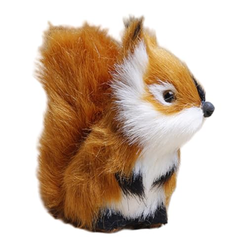 Plüsch -Eichhörnchen -Figur - Gefülltes Tiermodell, Weiches Wildtierspielzeug | Nettes Miniatur -Eichhörnchen Für, Mädchen, Kinderzimmerdekor, Tierliebhaber, Waldkollektion, Geschenkspielzeug F Plüsch -Eichhörnchen -Figur - Gefülltes Tiermodell, Weiches Wildtierspielzeug | Nettes Miniatur -Eichhörnchen Für, Mädchen, Kinderzimmerdekor, Tierliebhaber, Waldkollektion, Geschenkspielzeug F von Nixiara