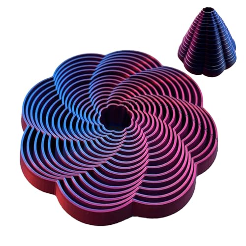 3D-gedrucktes Stressspielzeug, Spiralkegel-Zappelspielzeug,Fidget Twist Spielzeug | 3D-gedrucktes Spielzeug für Kinder, interessantes und kreatives stressentspannendes Schreibtischspielzeug von Nixieen