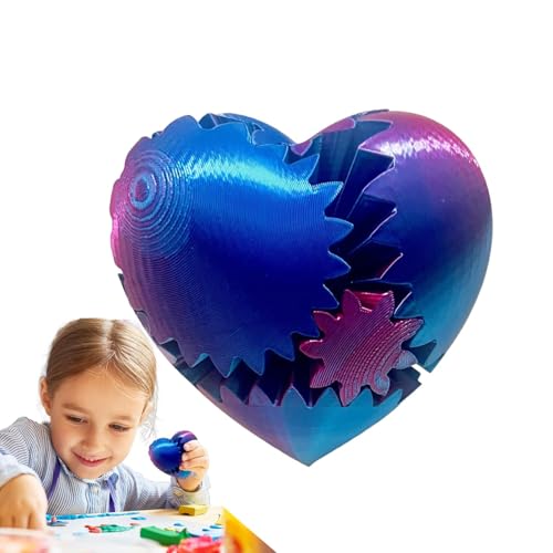 3D-gedrucktes Zappelspielzeug,3D-gedrucktes Zahnrad-Zappelspielzeug, Mehrzweck-Drehzahnradspielzeug 3D-Gedruckter Zahnradball, Kreatives 3D-gedrucktes Toy Gear Ball Fidget Toy für Home Company Travel von Nixieen