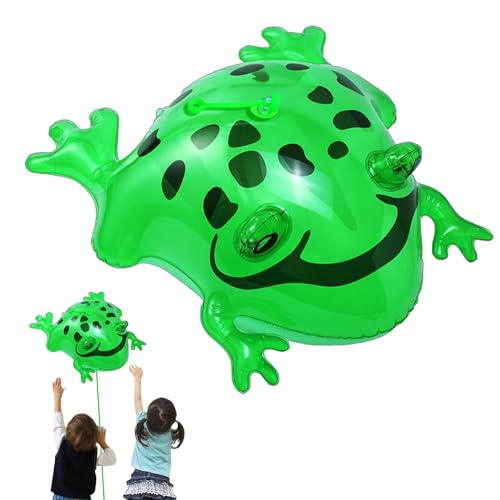 Aufblasbarer Frosch, leuchtendes aufblasbares Spielzeug, Froschschildkröte, Tierdekoration, lustige Erinnerungen für Kinderpartys, Dschungeltierspielzeug, Dekoration für die von Nixieen