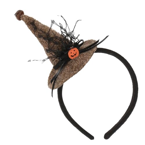 Halloween-Stirnbänder für Frauen - Hexenhut-Stirnband, Vintage Damen Halloween Kopfbedeckung | Einfach zu verwenden Stilvolle -Kopfbedeckungen mit Spinnennetz für Feiern, Maskerade von Nixieen