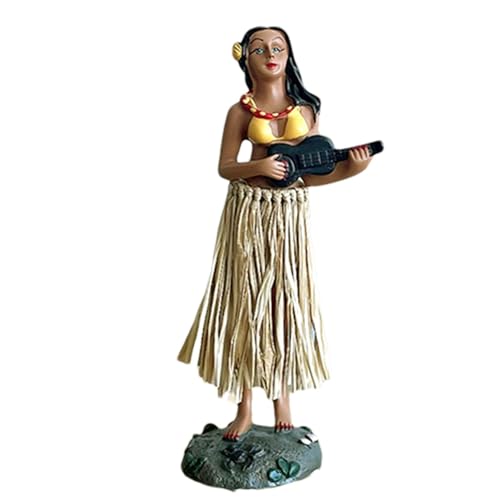 Hawaiianische Tanz-Mädchen-Dekoration, hawaiianische Spielbrett-Puppenfigur, Figur für Puppenbrett, oszillierendes Dance-Armaturenbrett-Ornament für Tisch, Schreibtisch, Zuhause von Nixieen