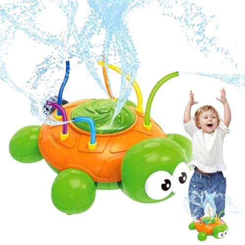 Kindersprinkler für den Garten, Schildkrötensprinkler | Rotierende Schildkröte Kannibalenblume Kinder Sprinklerspielzeug | Sommerspielzeug, Spritzspaß, Wasseraktivitäten für Kinder im Hinterhof, lässt von Nixieen