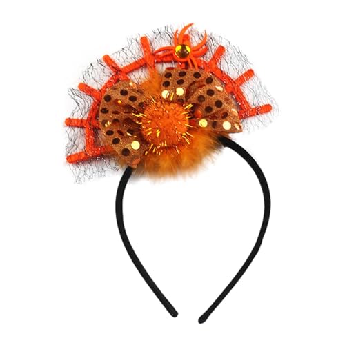 Spinnenhaar-Stirnband, Spinnennetz-Kopfschmuck | Vielseitig verwendbarer Festival-Kopfschmuck mit Spinnen-Haarreifen – leichter, bequemer Spinnen-Kopfschmuck für Cosplay, Abschlussball, Halloween-Part von Nixieen