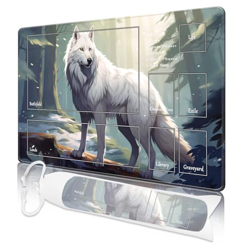 MTG Playmat, Playmats for MTG TCG 61.0 cm x 35.6 cm Stitched Edges Play Mat with Free Storage Bag for Cards Game Play Waterproof Battle Board Game MTG Playmat with Zones von Nkddert