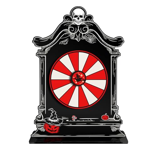 Halloween Games, Spin Prize Wheel Tabletop, Halloween Party Games, Halloween Games for Adults, Fortune Wheel Board Game, Halloween Prize Wheel Spinner Game for Family Gatherings von Nkmujil