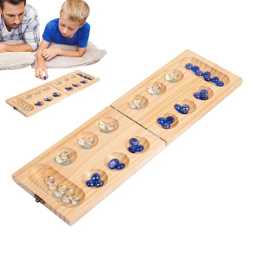 Clasisic Spiel, Spiel Schach Set, Faltbares Spiel, 48 Glasperlen Schachset, Strategie Lernspiele Schachset, Multifunktionales Brett Schachset, Schnallenverschluss Schachset von Nkmujil