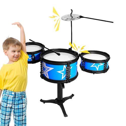 Kinder-Schlagzeug | Einsteiger-Schlagzeugset Junior | Schlagzeug für Jungen | Entfesseln Sie lustige Premium-Schlagzeugsets für Kinder für sicheres Spielen, ideale Weihnachtsüberraschung für sofortige von Nkmujil