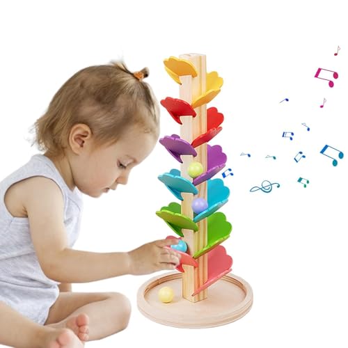 Marmorbäume, Regenbogen-Musikbaumspielzeug, Lernspielzeug aus Holz, sicherheitspädagogisches montessorii-Spielzeug, kreative Bausteine, interaktives und lustiges Kindermusikspielzeug für Kinder von Nkmujil