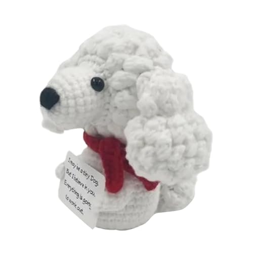 Nkmujil Emotional Support Stuffed Animal Positive Crochet Emotional Support Crochet Animals Crochet Puppy Toy for Offices Travel Stress Relief Comfort Toy Ideal for and Well-Being von Nkmujil