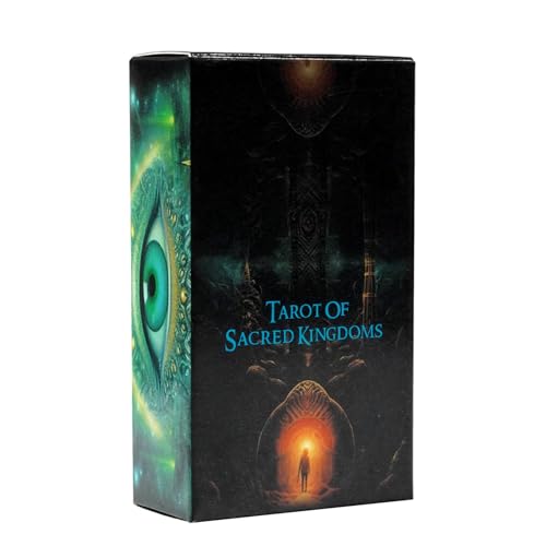 Nkmujil Fortune Telling Tarotkarten, Tarot of Sacred Kingdoms Deck, Mystical Divination Tool, Standard 78-Karten-Set für Schicksals-Einblicke, spirituelle Führung und Brettspiel-Unterhaltung von Nkmujil