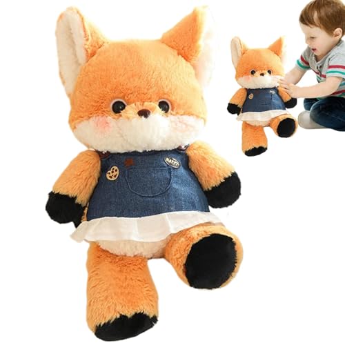 Nkmujil Fox Sleeping Plush Doll, Skin Friendly Plush Toy, Cute Fox Plush Pillow, Fox Stuffed Animal Pillow, Large Fox Plush Toy, Fox Plush Toy for Bedroom, Plush Fox Toy for Living Room von Nkmujil