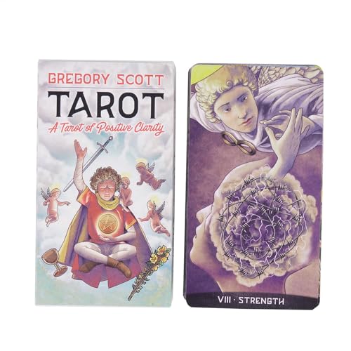 Nkmujil Oracle Divination Tarotkarten, 78 Karten Tarot-Deck für spirituelle Führung, interaktives Wahrsagen und Party-Unterhaltung, Brettspiel (10,3 x 6 cm) von Nkmujil