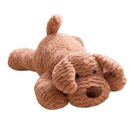 Nkmujil Soft Animal Plush Toys, Huggable Plush Animals, Cozy Stuffed Animal Toys, Adorable Stuffed Dog Toy 11.81" for Kids Children Boys and Girls Home Couch Bedroom Display (Brown, Black, Cream) von Nkmujil