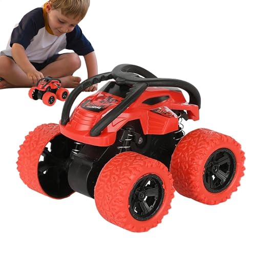 Nkmujil Stunt Pull Back Car for Boys, Friction-Powered Push-and-Go Double-Sided Vehicle, Small Four-Wheel Drive Stunt Car, Inertial Off-Road Rolling Toy, Ideal for Kids' Playtime von Nkmujil