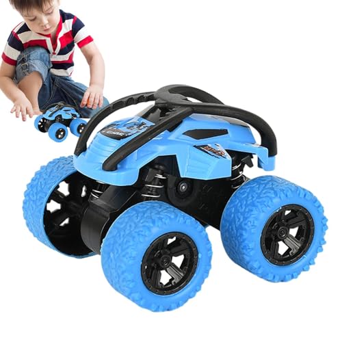 Nkmujil Stunt Pull Back Car for Boys, Friction-Powered Push-and-Go Double-Sided Vehicle, Small Four-Wheel Drive Stunt Car, Inertial Off-Road Rolling Toy, Ideal for Kids' Playtime von Nkmujil