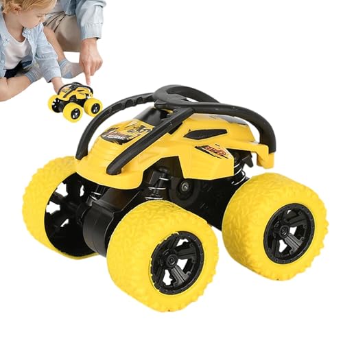 Nkmujil Stunt Pull Back Car for Boys, Friction-Powered Push-and-Go Double-Sided Vehicle, Small Four-Wheel Drive Stunt Car, Inertial Off-Road Rolling Toy, Ideal for Kids' Playtime von Nkmujil