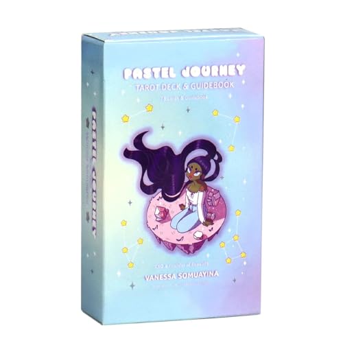 Nkmujil Tarot Orakelkarten, 78 Karten Pastell Tarot Deck, Mystisches Wahrsagungsset für zukünftige & vergangene Einblicke, Wahrsagerwerkzeuge, Intuitives Kartenlesespiel von Nkmujil