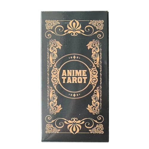 Nkmujil Tarotkarten, Anime-inspirierte Tarotkarten, 78 Blatt Tarot-Deck, Wahrsager-Tarot, Orakel-Tarotkarte für Anfänger und Sammler für Teamaktivitäten, Versammlungen, Camping von Nkmujil