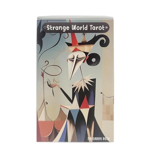 Nkmujil Tarotkarten, Wahrsagung Tarot, 78 Karten Tarot Deck, Wahrsagung Orakelkarten, Partys Tarotspiel, Tarot-Brettspiel, Anfänger-Tarot Deck, Spirituelle Schicksalskarten für Unterhaltung, von Nkmujil