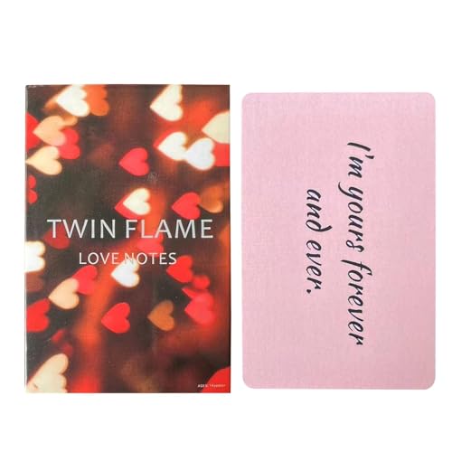 Nkmujil Twin Flame Love Notes Tarot, 45PCS Wahrsager-Tarot, Liebe & Beziehung Orakelkarten, 144+ Altersfreigabe, Unisex, Mehrfarbig von Nkmujil