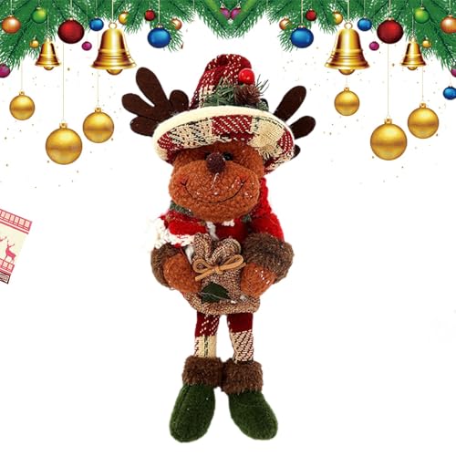 Nkmujil Weihnachten Plüsch Rentier Stofftier Weihnachten Stofftiere Hirsch Plüsch Rentier Weihnachten Stofftier Sammlung Spielzeug für Wohnzimmer Schlafzimmer Stuhl Sofa Couch von Nkmujil