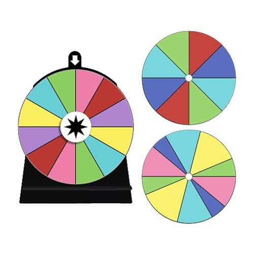 Preisrad-Spinner mit Ständer – 12 farbige Preisräder – einfache Montage, löschbares Whiteboard, 12 -Preisrad, Spinner-Gewinnspiel von Nkmujil