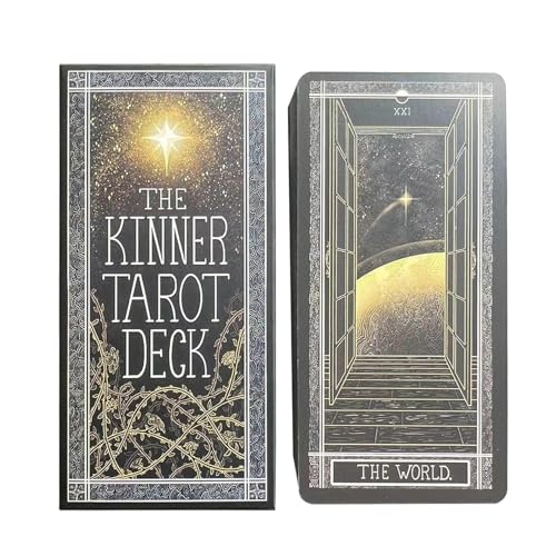 Tarotkarten, 78 Blatt, englisches Tarotdeck, Anfängerfreundliche Wahrsagungskarten, wildes unbekanntes Tarot für Partys, Familienfeiern und Enthusiasten (11,3 x 5,5 x 2,6 cm) von Nkmujil