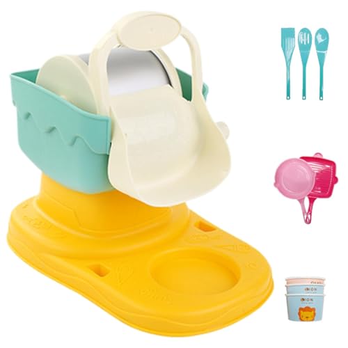 Toy Ice Cream Set, Fun Ice Cream Maker Toy, Kids Ice Cream Machine Set, Parent-Child Interactive Toy, Edible Smoothie Machine, Kitchen Accessories for Pretend Play, Ice Cream Playset for Kids von Nkmujil