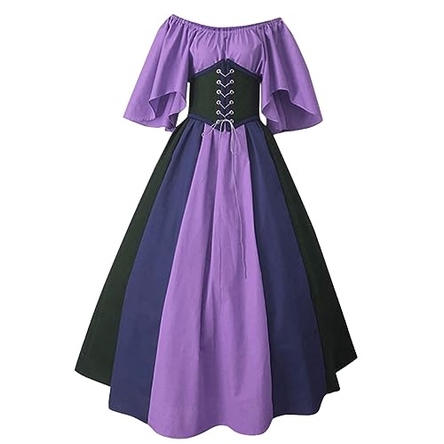 Nlaayong Mittelalter Kleid Damen Renaissance Retro Partykleid Mittelalter Kostüme Damen Gothic Kleider Halloween Karneval Kostüm Damen Vintage Maxikleid Für Halloween Karneval Kostüm Nlaayong Mittelalter Kleid Damen Renaissance Retro Partykleid Mittelalter Kostüme Damen Gothic Kleider Halloween Karneval Kostüm Damen Vintage Maxikleid Für Halloween Karneval Kostüm von Nlaayong