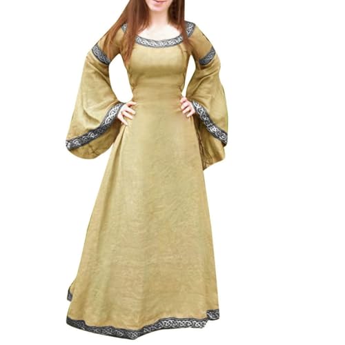 Nlaayong Mittelalter Kleid Renaissance mit Trompetenärmel Party Kostüm bodenlang Boho Rollenspiele Vintage Retro Costume Cosplay Damen Nlaayong Mittelalter Kleid Renaissance mit Trompetenärmel Party Kostüm bodenlang Boho Rollenspiele Vintage Retro Costume Cosplay Damen von Nlaayong