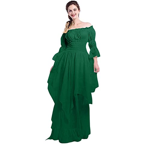 Nlaayong Viktorianisches Kleid Renaissance Kostüm Frauen Gothic Hexenkleid Mittelalterliches Hochzeitskleid Halloween-Karnevalskleid Nlaayong Viktorianisches Kleid Renaissance Kostüm Frauen Gothic Hexenkleid Mittelalterliches Hochzeitskleid Halloween-Karnevalskleid von Nlaayong
