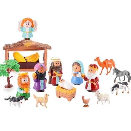 Nlrlo adventskalender 2024 adventskalender weihnachten adventskalender krippe adventskalender 2024 jesus toys weihnachtsdeko figuren sammelfiguren von Nlrlo