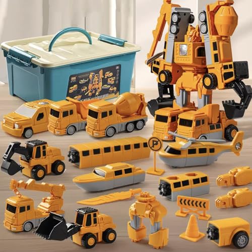 Magnetische Bauwelt Magnetische Bausteine Auto, NlsqEU 35pcs Magnet Auto Roboter Spielzeug, Magnetische Transform Spielzeug für Kinder, Magnetischer Verformung Roboter, Spielzeug für 3+ Jungen Mädchen von NlsqEU