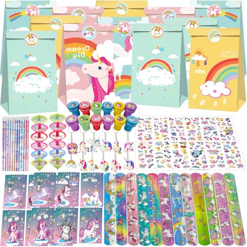 NlsqEU 96Stück Einhorn Party Mitgebsel Kindergeburtstag Einhorn Geburtstag Geschenktüten Spielzeug Stempel Schnapparmband Aufkleber Schwungkreisel, Einhorn Themen Geburtstagsfeier Zubehör NlsqEU 96Stück Einhorn Party Mitgebsel Kindergeburtstag Einhorn Geburtstag Geschenktüten Spielzeug Stempel Schnapparmband Aufkleber Schwungkreisel, Einhorn Themen Geburtstagsfeier Zubehör von NlsqEU