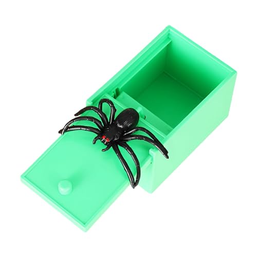 Nmkeqlos Spider-Prank-Box, Spider-Box-Streich,Lustige Streichbox mit lebendigen falschen Spinnen | Lustiges Streichzubehör, Streichset für Erwachsene, Scherzpartys, Weihnachten, Halloween von Nmkeqlos