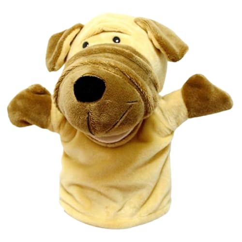 Nmkeqlos Tierhandpuppen,Handpuppen für Babys | Tierpuppen Plüschpuppe,Interaktives Hunde-Plüschspielzeug, Kinderpuppen-Stofftier mit beweglichem Mund zum Spielen und Lernen für Kleinkinder, und von Nmkeqlos