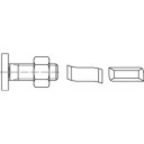 Alstertaler Schrauben & Präzisionsteile 1070203 Hammerkopfschraube M10 40mm 88928 Edelstahl A4 50St. von Alstertaler Schrauben & Präzisionsteile