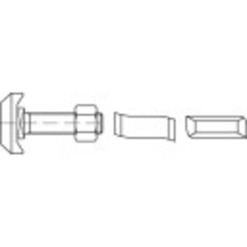 Alstertaler Schrauben & Präzisionsteile 1070241 Hammerkopfschrauben M12 50mm 88950 Edelstahl A4 25S von Alstertaler Schrauben & Präzisionsteile