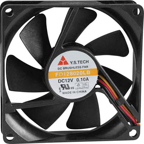 YS TECH FD128020LB(2F3) Axiallüfter 12 V/DC 42.48 m³/h (L x B x H) 80 x 80 x 20mm von YS TECH