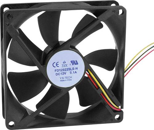 YS TECH FD129225LL-N(1A3K) Axiallüfter 12 V/DC 64.74 m³/h (L x B x H) 92 x 92 x 25mm von YS TECH